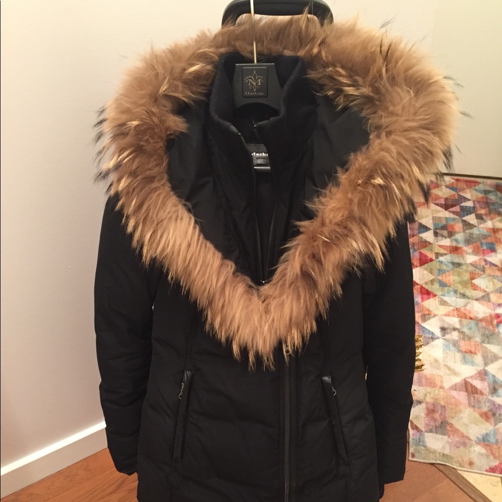 Mackage Kay long winter jacket (black xxs)